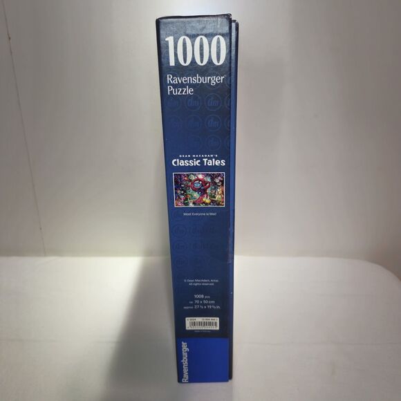 Ravensburger 1000 Pc Puzzle Alice in Wonderland Most Everyone Is Mad Complete - Picture 5 of 6